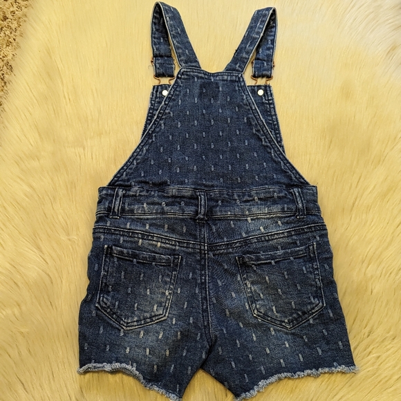 Genuine Kids by OshKosh dark blue denim overalls size 5T - Picture 2 of 8
